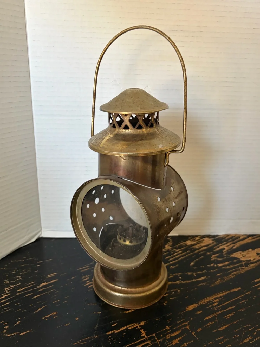 Brass Vintage DIETZ ORIENT MOTOR LAMP